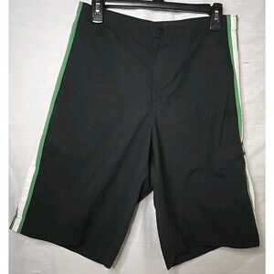 Nike Board Cargo Shorts, Sz Medium, Black/Green/White 56323